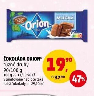 ČOKOLÁDA ORION