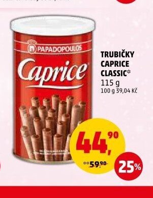 TRUBIČKY CAPRICE CLASSIC