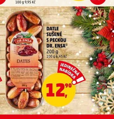 DATLE SUŠENÉ S PECKOU DR. ENSA