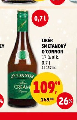 Likér Smetanový O'Connor