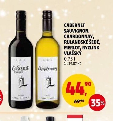 Cabernet Sauvignon, Chardonnay, Rulandské šedé, Merlot, Ryzlink vlašský 0,75 l