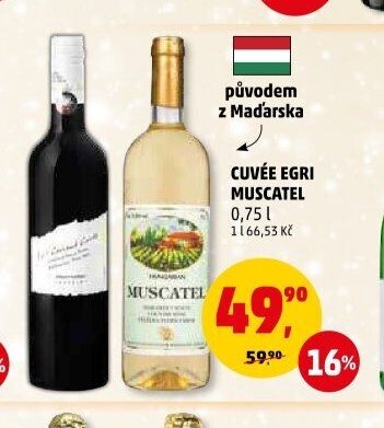 Cuvée Egri Muscatel 0,75 l