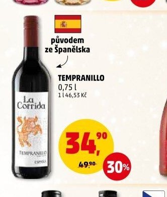 Tempranillo 0,75 l