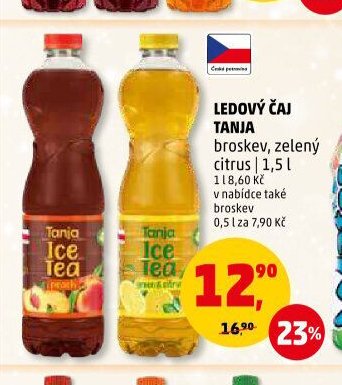 LEDOVÝ ČAJ TANJA broskev, zelený citrus | 1,5 l