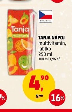 TANJA NÁPOJ multivitamin, jablko 250 ml