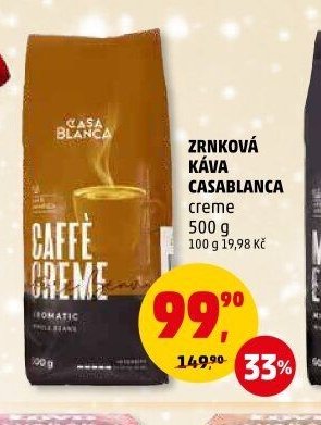 ZRNKOVÁ KÁVA CASABLANCA CREME