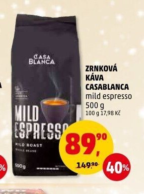 ZRNKOVÁ KÁVA CASABLANCA MILD ESPRESSO