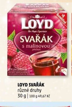 LOYD SVAŘÁK s malinovou příchutí