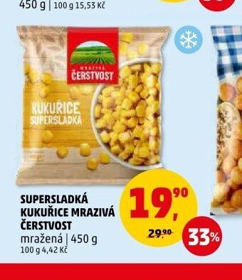SUPERSLADKÁ KUKUŘICE MRAZIVÁ ČERSTVOST