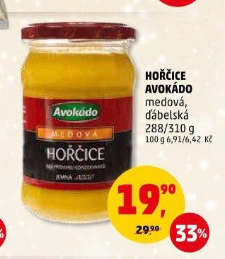 Hořčice Avokádo