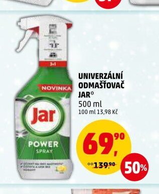 UNIVERZÁLNÍ ODMAŠŤOVAČ JAR