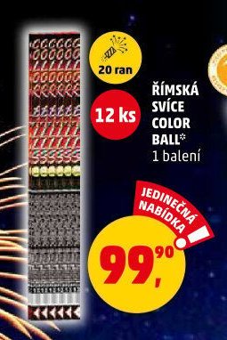 ŘÍMSKÁ SVÍCE COLOR BALL