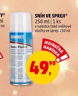 SNÍH VE SPREJI
