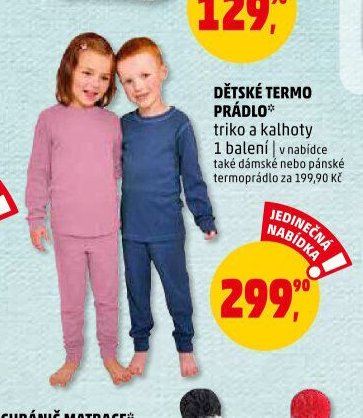 Dětské termo prádlo