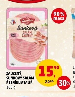Zauzený šunkový salám Řezníkův talíř