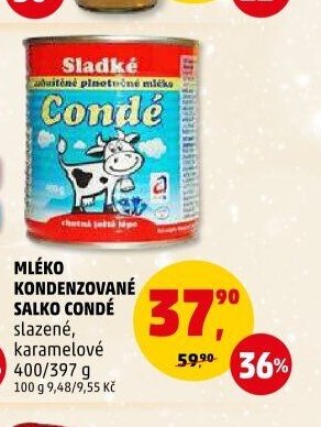 MLÉKO KONDENZOVANÉ SALKO CONDÉ