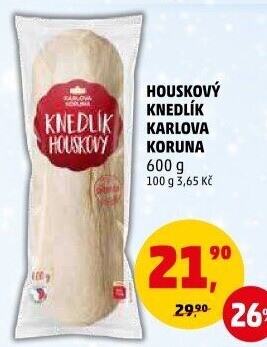 Knedlík houskový Karlova Koruna