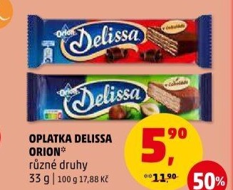 Oplatky celomáčené Delissa Orion