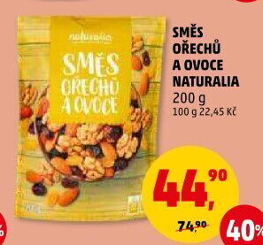 Směs sušeného ovoce a ořechů Naturalia