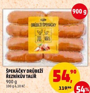 Špekáčky drůbeží Řezníkův talíř