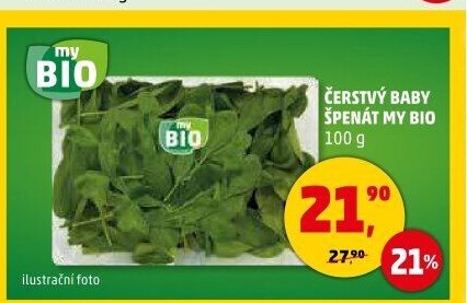 Špenát baby My BIO