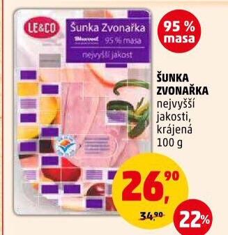 Šunka Zvonařka nejvyšší jakosti LE&