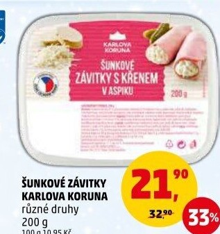 Šunkový závitek v aspiku Karlova Koruna