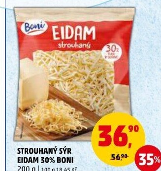 Sýr Eidam 30% strouhaný Boni