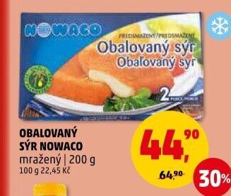 Sýr obalovaný mražený Nowaco