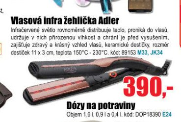 Vlasová infra žehlička Adler