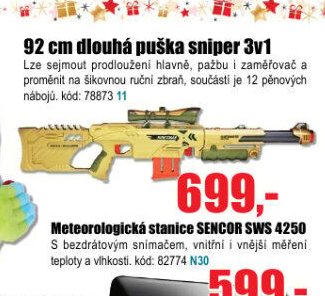 92 cm dlouhá puška sniper 3v1