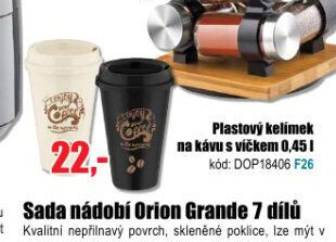 Plastový kelímek na kávu s víčkem 0,45 l