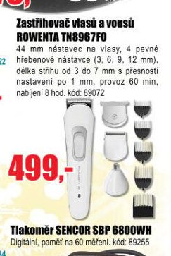 Zastřihovač vlasů a vousů ROWENTA TN8967F0