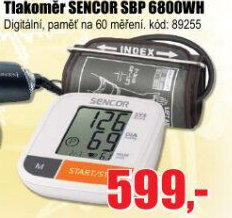 Tlakoměr SENCOR SBP 6800WH