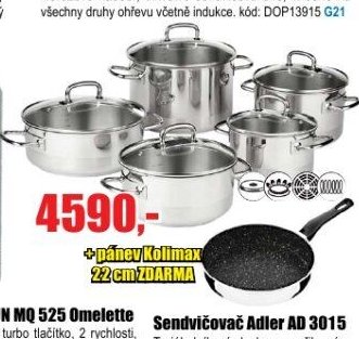Kolimax Professional sada nádobí 10 dílů