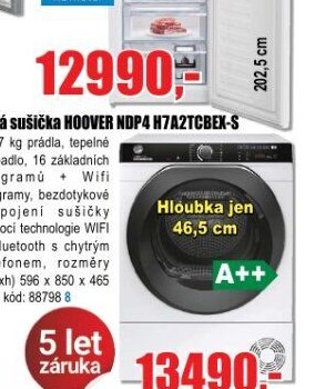 Úzká sušička HOOVER NDP4 H7A2TCBEX-S