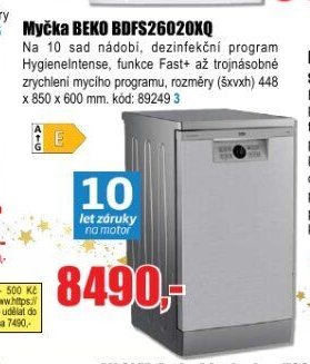Myčka BEKO BDFS26020XQ