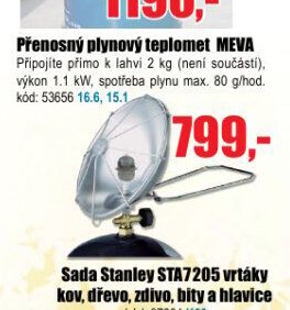 Přenosný plynový teplomet MEVA