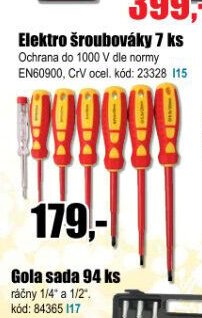 Elektro šroubováky 7 ks