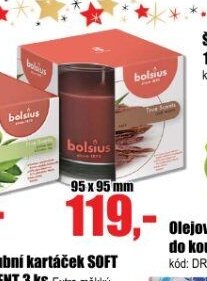 Vonné svíčky Bolsius ve skle 95x95mm