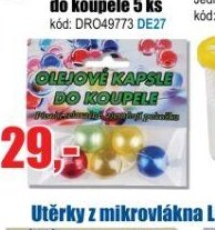 Olejové kapsle do koupele
