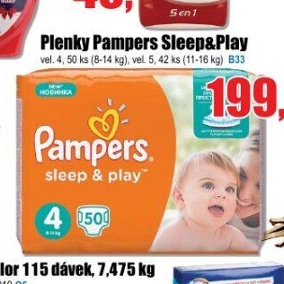 Plenky Pampers Sleep&Play