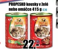 PROPESKO kousky v želé nebo omáčce 415 g