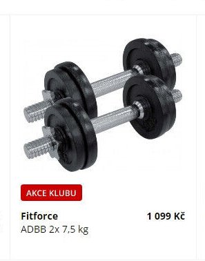 Fitforce ADBB 2x 7,5 kg
