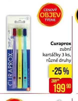 Curaprox zubní kartáčky 3 ks, různé druhy