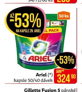 Ariel (*) kapsle 50/40 dávek