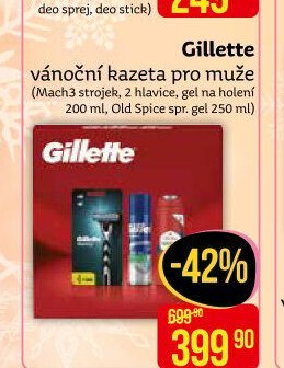 Gillette vánoční kazeta pro muže