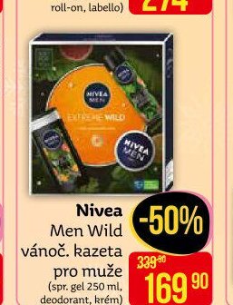 Nivea Men Wild vánoč. kazeta pro muže