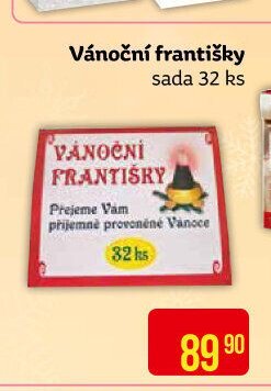 Vánoční františky sada 32 ks