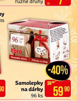 Samolepky na dárky 96 ks